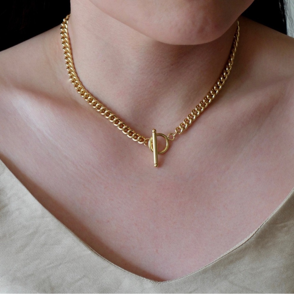 18K Gold-Filled Cuban Chain Necklace